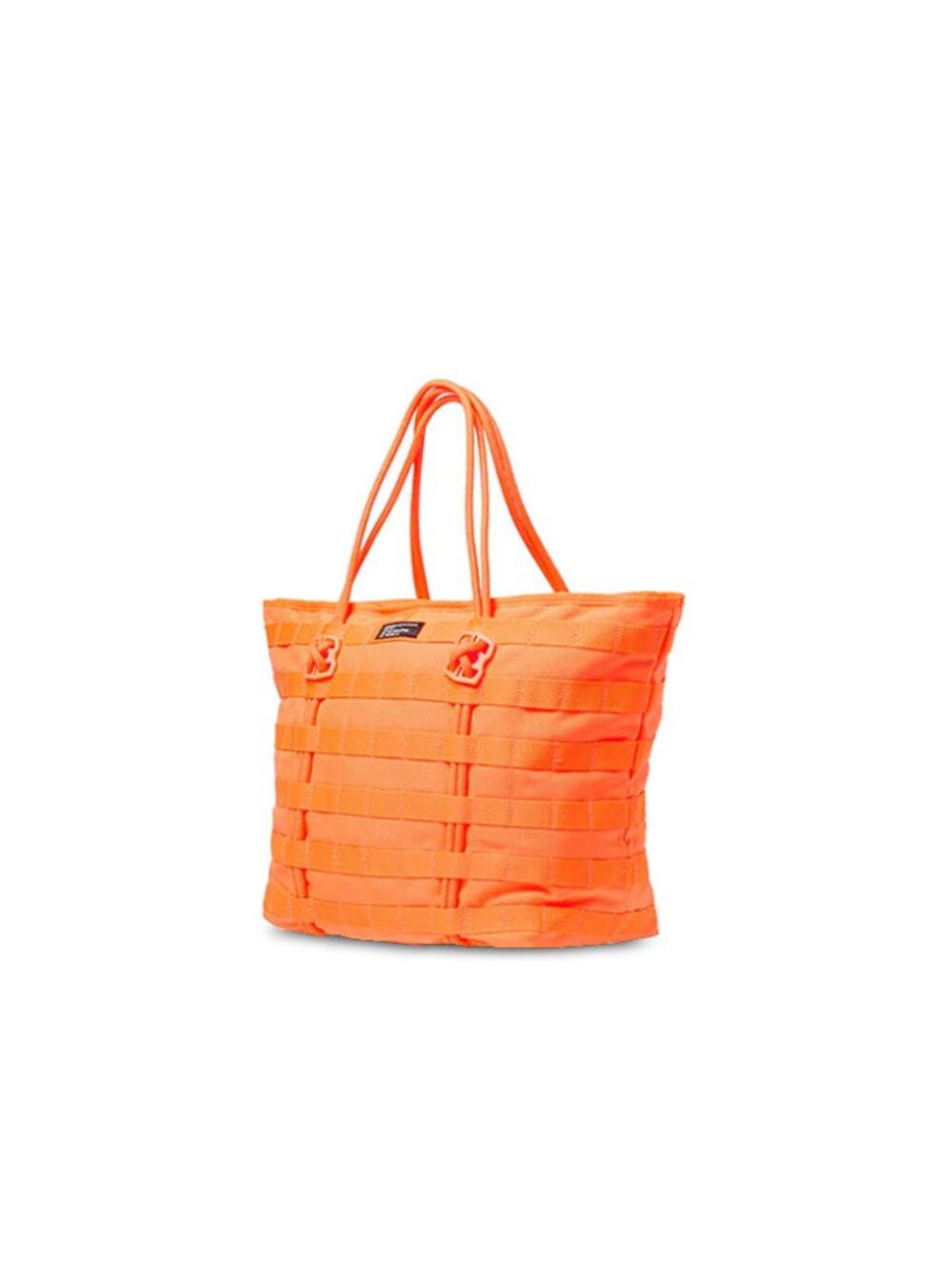 Nike Tote Bag Neon Orange Reflective Woven Nylon Bag Air Force 1